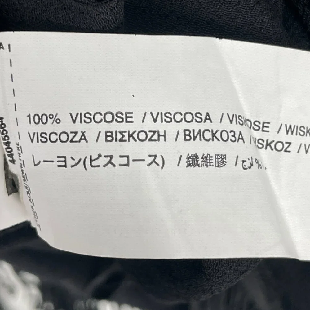 Mango MNG fringe top black sz M - Picture 9 of 12